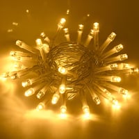 cshare LED Tündérfény Füzér 5m 50 LED Meleg Fehér - Időzítővel, Elemes, Vízálló Dekoráció Beltérre/Kültérre, Karácsonyra, Halloweenre 1