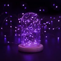cshare Lila LED Tündérfény 3m - 30 LED Csillag Mikro Fényfüzér Halloweenre, Esküvőre, Partikra - Elemes Kültéri/Beltéri Dekoráció 6