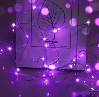 cshare Lila LED Tündérfény 3m - 30 LED Csillag Mikro Fényfüzér Halloweenre, Esküvőre, Partikra - Elemes Kültéri/Beltéri Dekoráció 1