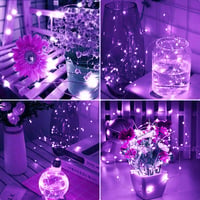 cshare Lila LED Tündérfény 3m - 30 LED Csillag Mikro Fényfüzér Halloweenre, Esküvőre, Partikra - Elemes Kültéri/Beltéri Dekoráció 7