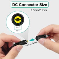 cshare Univerzális Hálózati Adapter 30W - 3V-12V Állítható Feszültség, 8 DC Csatlakozó, 5V USB Port - LED Szalag, Router, CCTV Kamera, TV Bo 4