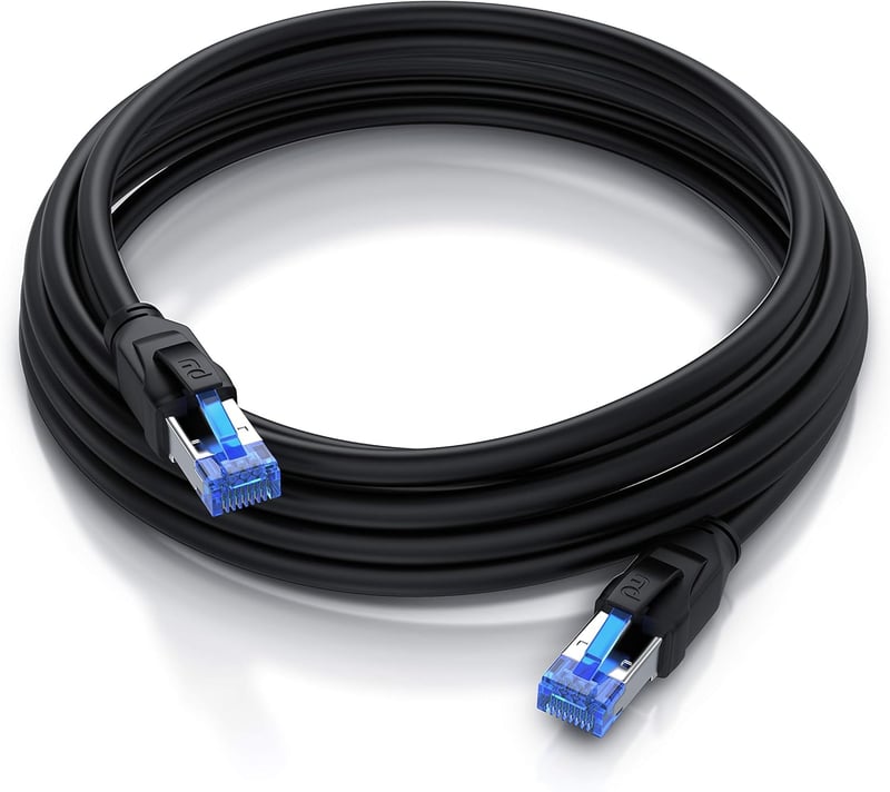 CSL-Computer 20m CAT 8.1 S/FTP árnyékolt hálózati kábel 40 Gbps Ethernet