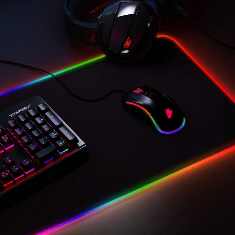 CSL-Computer RGB egérpad német motívumokkal LED világítással - 1