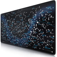 Herná podložka pod myš CSL-Computer XXL 900x400 mm – Veľká podložka na stôl s motívom hviezdnych znamení – Precízna protišmyková podložka pre Roccat Razer Logitec 1