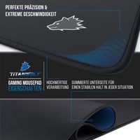Herná podložka pod myš CSL Titanwolf XXL Speed, čierna, 900x400 mm, podložka na stôl, veľký formát, precíznosť a rýchlosť 3