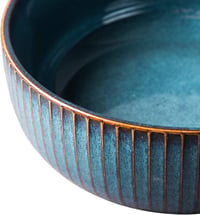 CSYY Kerámia Saláta Tál 21cm Kék Porcelán Leveses Tál 3