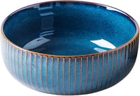 CSYY Kerámia Saláta Tál 21cm Kék Porcelán Leveses Tál 1
