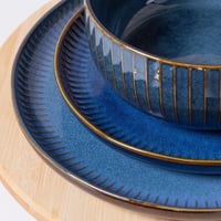 CSYY Reactive Stripes porcelán tál 20 cm modern konyhai edény 6