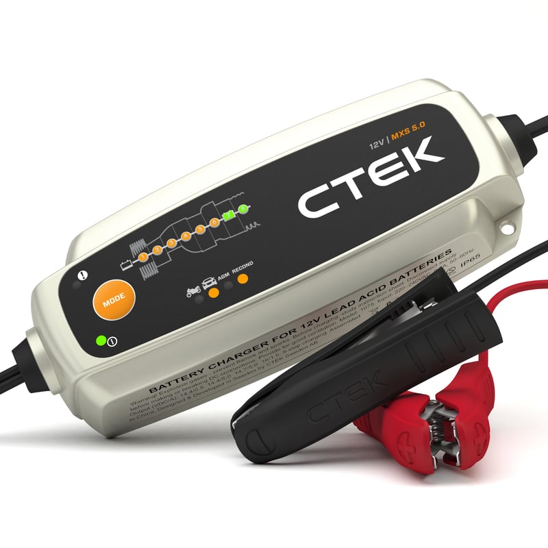Nabíjačka akumulátorov CTEK MXS 5.0 12V 5A s režimom AGM pre autá a motocykle s automatickou teplotnou kompenzáciou