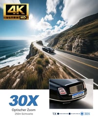 Cameră de supraveghere de exterior Ctronics 4K 8MP cu zoom optic 30X și conexiune WiFi 2