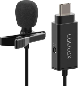 Cubilux USB-C mikrofon s 3,5 mm priključkom za slušalice, kompatibilan s iPad Pro Air Mini, MacBook, Google Pixel, Lavalier mikrofon