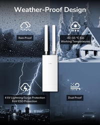 Cudy RE1200 Kültéri WiFi Erősítő, Access Point, Router, PoE Táplálás, Villámvédelem 6