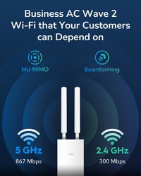 Cudy RE1200 Kültéri WiFi Erősítő, Access Point, Router, PoE Táplálás, Villámvédelem 3
