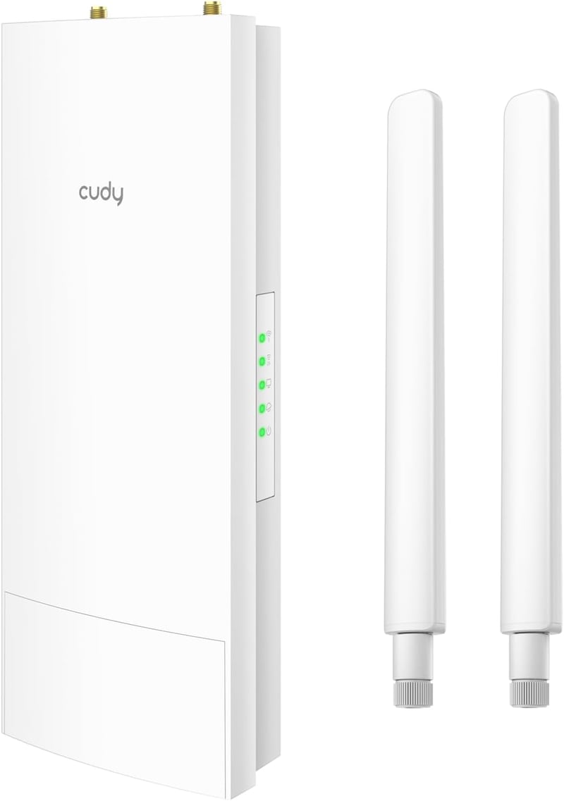 Cudy RE1200 Kültéri WiFi Erősítő, Access Point, Router, PoE Táplálás, Villámvédelem