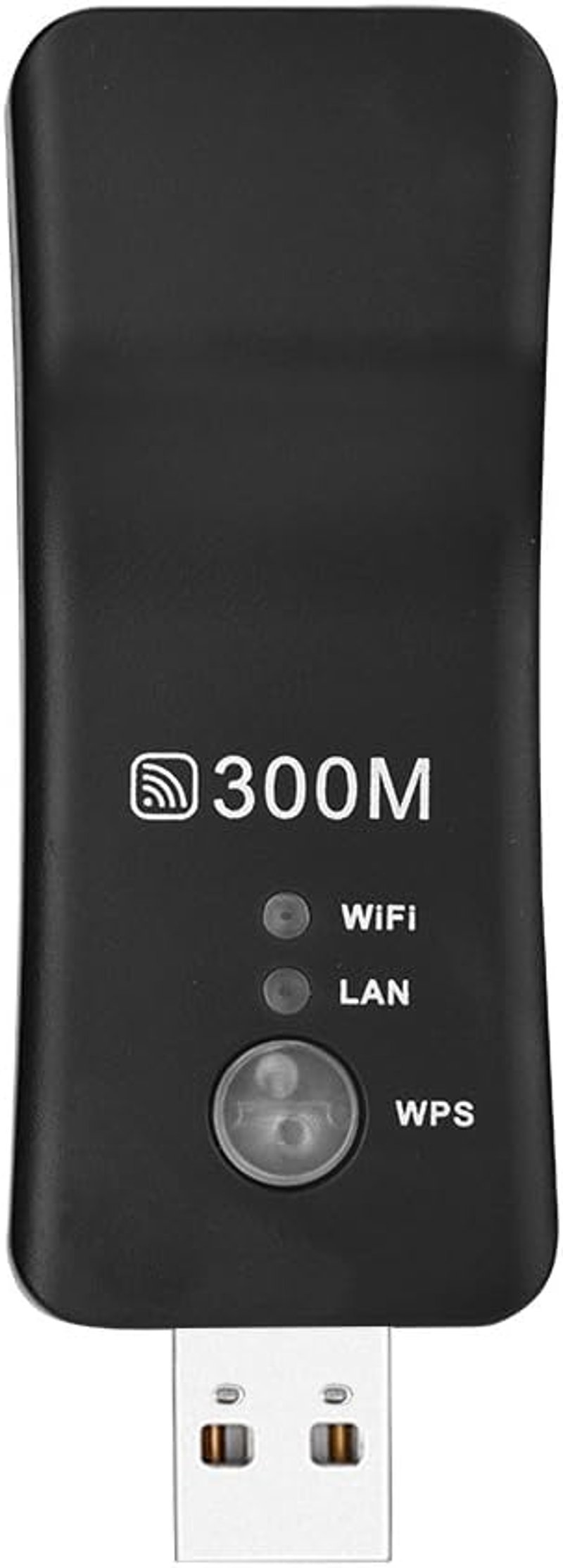 Cuifati 300M USB WiFi Jelerősítő és Repeater - Vezeték Nélküli Hálózati Adapter Smart TV-hez RJ45 Ethernet Porttal, WEP/WPA/WPS2 Támogatássa
