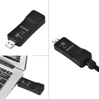 Cuifati 300M USB WiFi Jelerősítő és Repeater - Vezeték Nélküli Hálózati Adapter Smart TV-hez RJ45 Ethernet Porttal, WEP/WPA/WPS2 Támogatássa 3