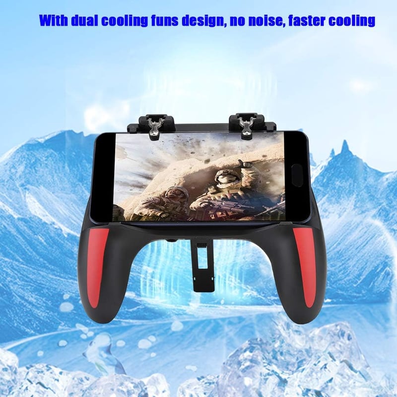 Cuifati Mobiltelefon Játékvezérlő Hűtéssel, Ergonomikus Gamepad Fogantyú 4.7-6.5 Colos Telefonokhoz