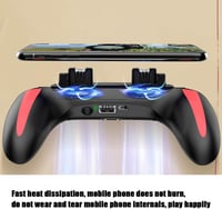Cuifati Mobiltelefon Játékvezérlő Hűtéssel, Ergonomikus Gamepad Fogantyú 4.7-6.5 Colos Telefonokhoz 7