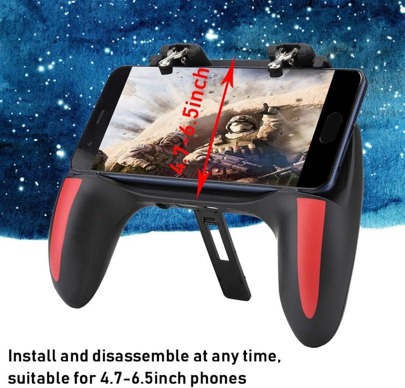 Cuifati Mobiltelefon Játékvezérlő Hűtéssel, Ergonomikus Gamepad Fogantyú 4.7-6.5 Colos Telefonokhoz