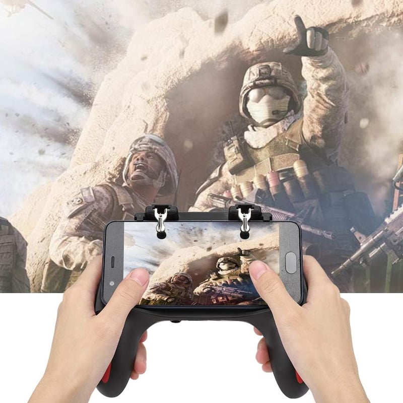 Cuifati Mobiltelefon Játékvezérlő Hűtéssel, Ergonomikus Gamepad Fogantyú 4.7-6.5 Colos Telefonokhoz