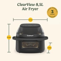 Cuisinart ClearView friteza na vrući zrak 8,5 L - prozor za pregled od 280°, bez PFAS-a, 8 u 1 Airfryer, roštilj, MaxCrisp, dehidrator, pizza, grijanje 9