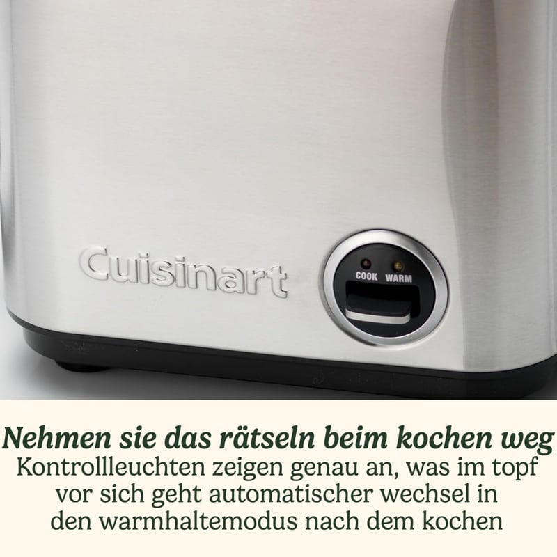 Cuisinart CRC-800 650W rozsdamentes acélból készült rizsfőző