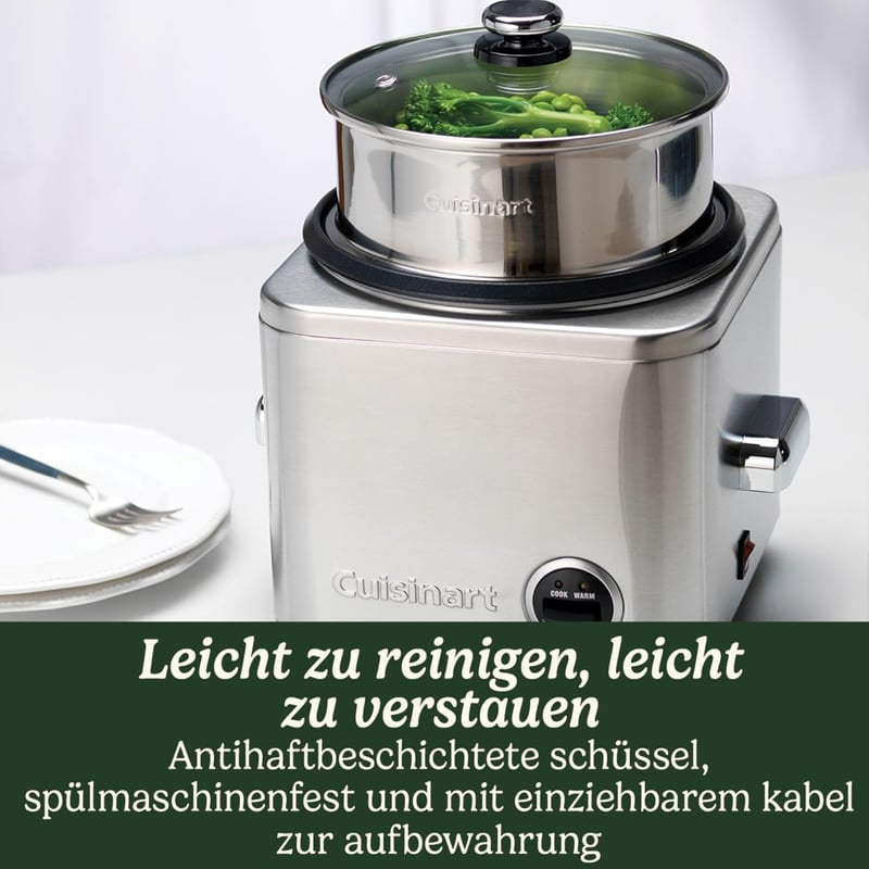 Cuisinart CRC-800 650W rozsdamentes acélból készült rizsfőző