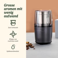 Cuisinart elektromos fűszer- és kávédaráló, 2 rozsdamentes acél tállal - kék 2