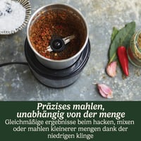Cuisinart elektromos fűszer- és kávédaráló, 2 rozsdamentes acél tállal - kék 5