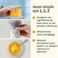 Cuisinart FreezeWand 5 az 1-ben fagylalt- és sorbetkészítő, 3×240 ml - fehér/szürke 4