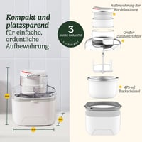 Cuisinart Solo Scoops Ice Cream Maker | Homemade Gelato & Ice Cream Maker in 25 Minutes | Sorbet Maker | Frozen Yogurt Maker | Compact, Space-Saving | 475 ml Mixing Bowl | ICEM10 6