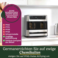 Teplovzdušná fritéza a rúra Cuisinart Tri Zone 13,6 l, bez PFAS, 3 zóny, 2x4,3 l košík, 5 l zásuvka, multifunkčná fritéza 9 v 1, gril, pizza, nehrdzavejúca oceľ 7