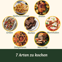 Friteuză cu aer cald Cuisinart XXL cu două zone 10,4 L (2x5,2 L), fără PFAS, Airfryer pentru prăjire, grătar, coacere și deshidratare, 8+ porții 9