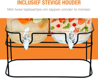 Cuisine Elegance Dupla Italadagoló 2x4 Literes Csappal 33x17x32cm 5