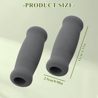 Set 2 Perne pentru Mânerele Cârjelor Culinavog, Burete Confortabil Antiderapant, Protecție pentru Mânere de Cârje și Cadre de Mers, Ușor de Înlocuit, Gri 5