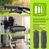 Set 2 Perne pentru Mânerele Cârjelor Culinavog, Burete Confortabil Antiderapant, Protecție pentru Mânere de Cârje și Cadre de Mers, Ușor de Înlocuit, Gri 4