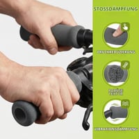 Set 2 Perne pentru Mânerele Cârjelor Culinavog, Burete Confortabil Antiderapant, Protecție pentru Mânere de Cârje și Cadre de Mers, Ușor de Înlocuit, Gri 2