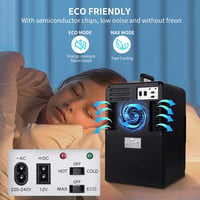 Cumeod 15L Mini Hűtőszekrény Fűtéssel, 12V/220V Autó Iroda Kollégiumi Ital Kozmetika 6