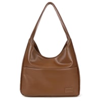 Dámska kabelka na rameno CUNGGI Cun-gg001 typu hobo, vegánska umelá koža, retro - hnedá 1