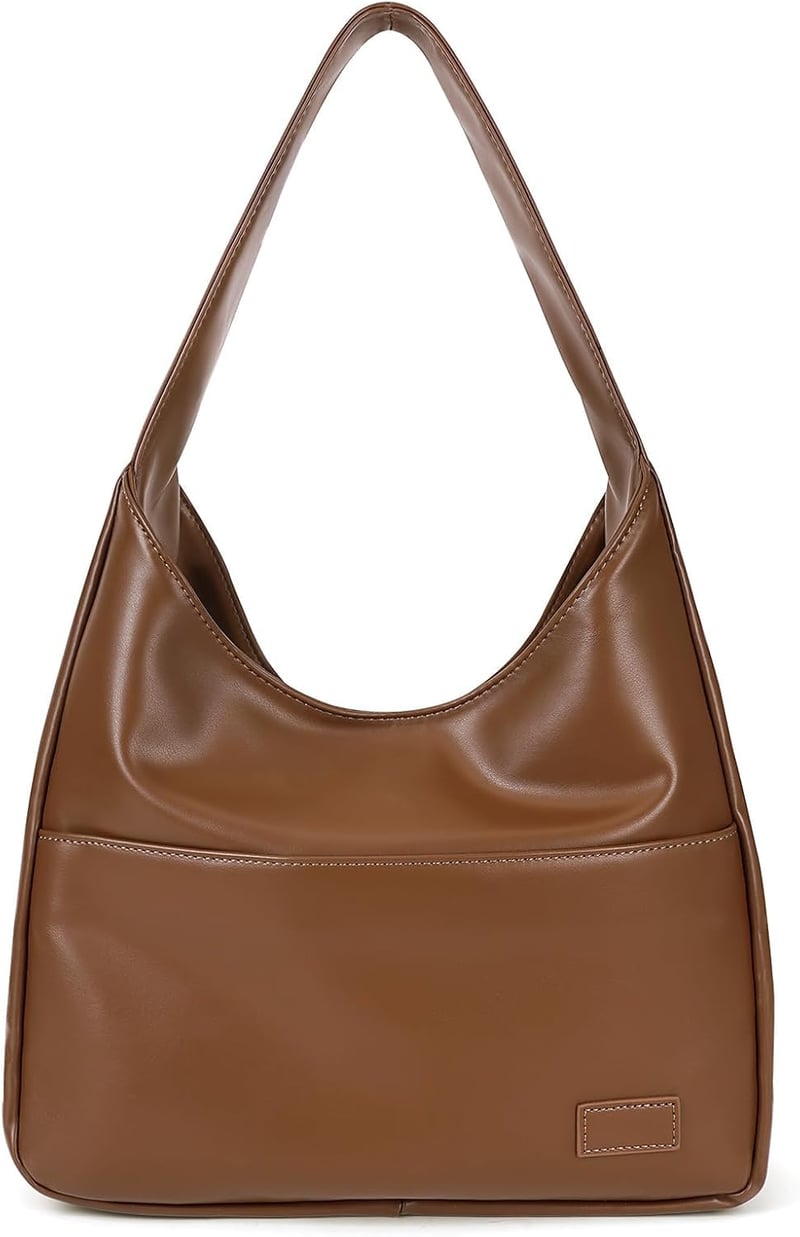 CUNGGI nagy női válltáska hobo tote bag vegán bőr retro kézitáska