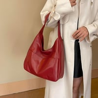 CUNGGI nagy női válltáska hobo tote bag vegán bőrből casual retro kézitáska 3