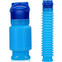 Mini pisoar portabil CUNQN 750 ml, toaletă pliabilă, recipient pentru colectarea urinei pentru bărbați, pentru camping, mașină, călătorii, cu dop 1