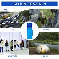 Mini pisoar portabil CUNQN 750 ml, toaletă pliabilă, recipient pentru colectarea urinei pentru bărbați, pentru camping, mașină, călătorii, cu dop 5