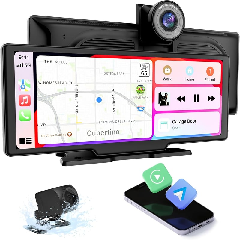 CUQI 10.26" Carplay Android autórádió 4K kamera vezeték nélküli tükrözéssel