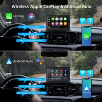 CUQI 7 Hüvelykes Wireless CarPlay Android Autó Kijelző 2K Kamera Bluetooth 2