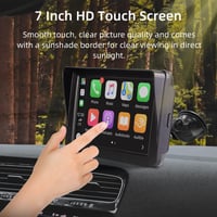 CUQI 7 Hüvelykes Wireless CarPlay Android Autó Kijelző 2K Kamera Bluetooth 7