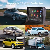 CUQI 7 Hüvelykes Wireless CarPlay Android Autó Kijelző 2K Kamera Bluetooth 8