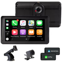 CUQI bežični CarPlay i Android Auto zaslon s 2K prednjom kamerom, Bluetooth - 7 inča 2