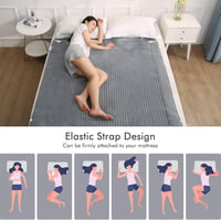 CURECURE Elektromos Ágymelegítő 160x140cm Kétágyas Ágyhoz 2 Zónás Termosztáttal 7