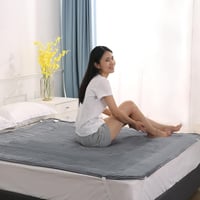 CURECURE Elektromos Ágymelegítő 160x140cm Kétágyas Ágyhoz 2 Zónás Termosztáttal 8
